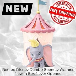 Retired Disney Dumbo Scentsy Warmer New in Box Never Opened FREE SHIPPING